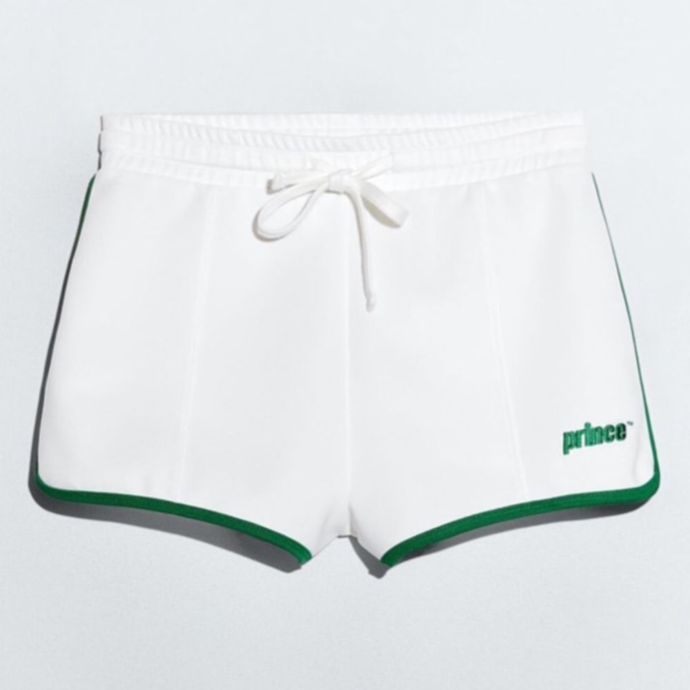 Zara VS Prince Tennis Shorts Retro Sportswear Activewear Limited Edition White M